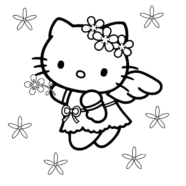 Coloriage Anniversaire Hello Kitty Dessins   Colorier Hello Kitty Az Coloriage