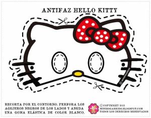 Coloriage Anniversaire Hello Kitty Printable Halloween Masks