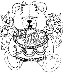 Coloriage Anniversaire Pour Adulte Anniversaire 1 Coloriage Anniversaire Coloriages Pour