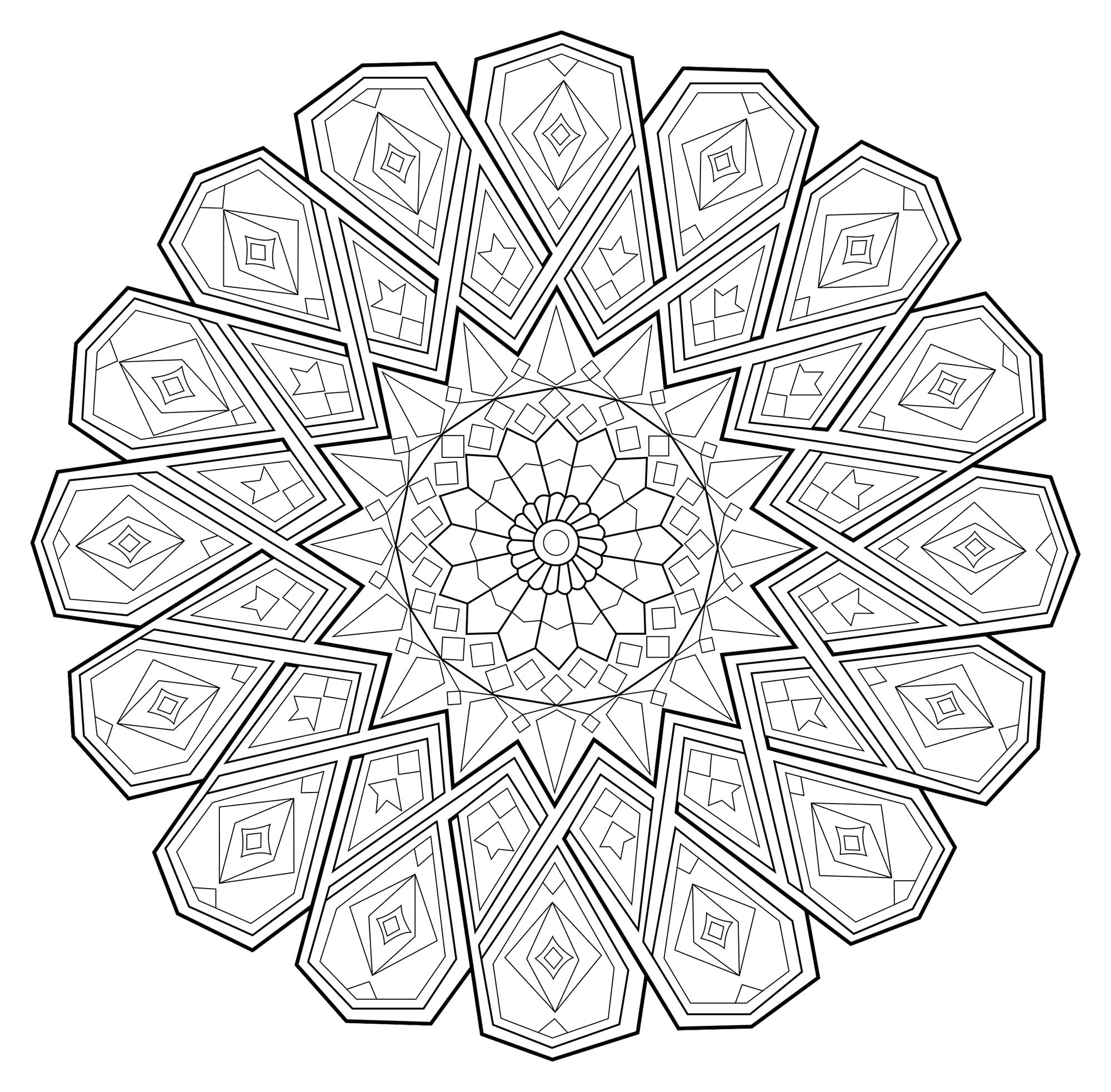Coloriage Anti Stress Zen Mandala Anti Stress1 M&alas Adult Coloring Pages