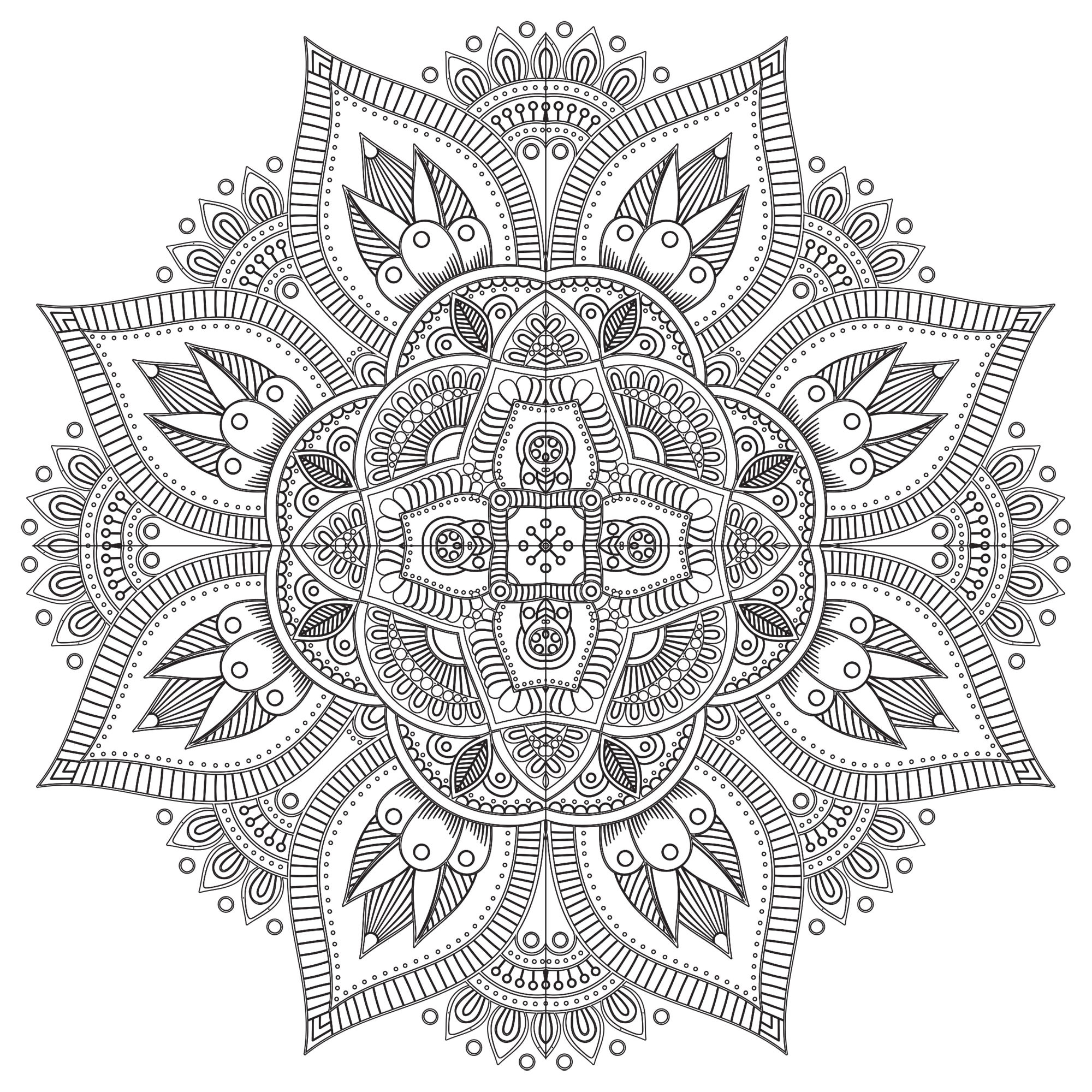 Coloriage Anti Stress Zen Mandala Zen Antistress 8 M&alas Adult Coloring Pages