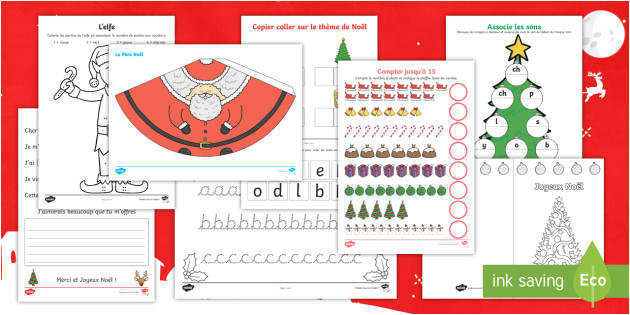 Coloriage Apprenti Pere Noel Pack De No L Pack Ressources Feuilles Activités