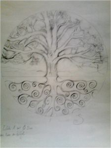 Coloriage Arbre De Vie A Imprimer Arbre De Vie Amoureux Emilie Sartelet
