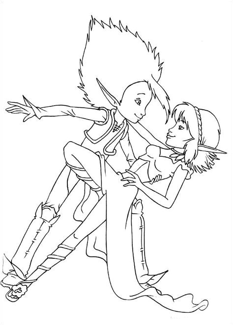 Coloriage Arthur Et Les Minimoys A Imprimer Arthur and the Minimoys Dancing