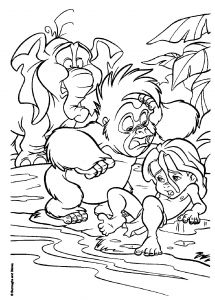 Coloriage Arthur Et Les Minimoys A Imprimer Gratuit Coloriage De Tarzan