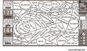 Coloriage Avec Calcul à Imprimer Coloriage Magique Ce2 Gros Calculs Dessin
