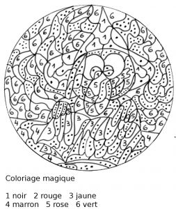 Coloriage Avec Code Couleur Difficile Coloriage Magique Maternelle Les Beaux Dessins De