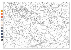 Coloriage Avec Code Couleur Difficile Dessin Difficile En Couleur Coloriage Magique Tres