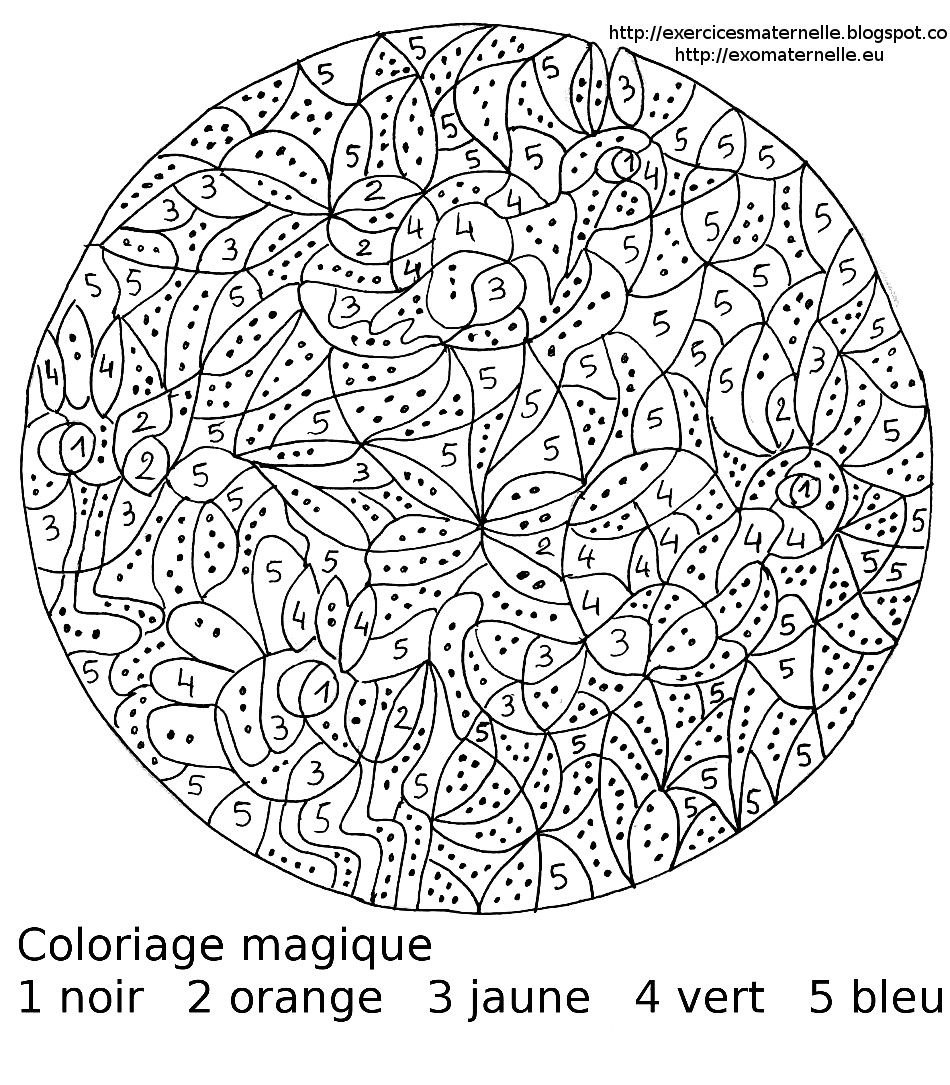 Coloriage Avec Code Couleur Difficile Maternelle Coloriage Magique Maternelle Oiseaux Dans Le
