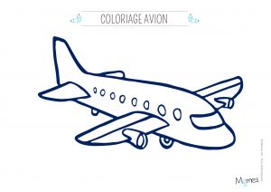 Coloriage Avion à Réaction Coloriage Avion Momes