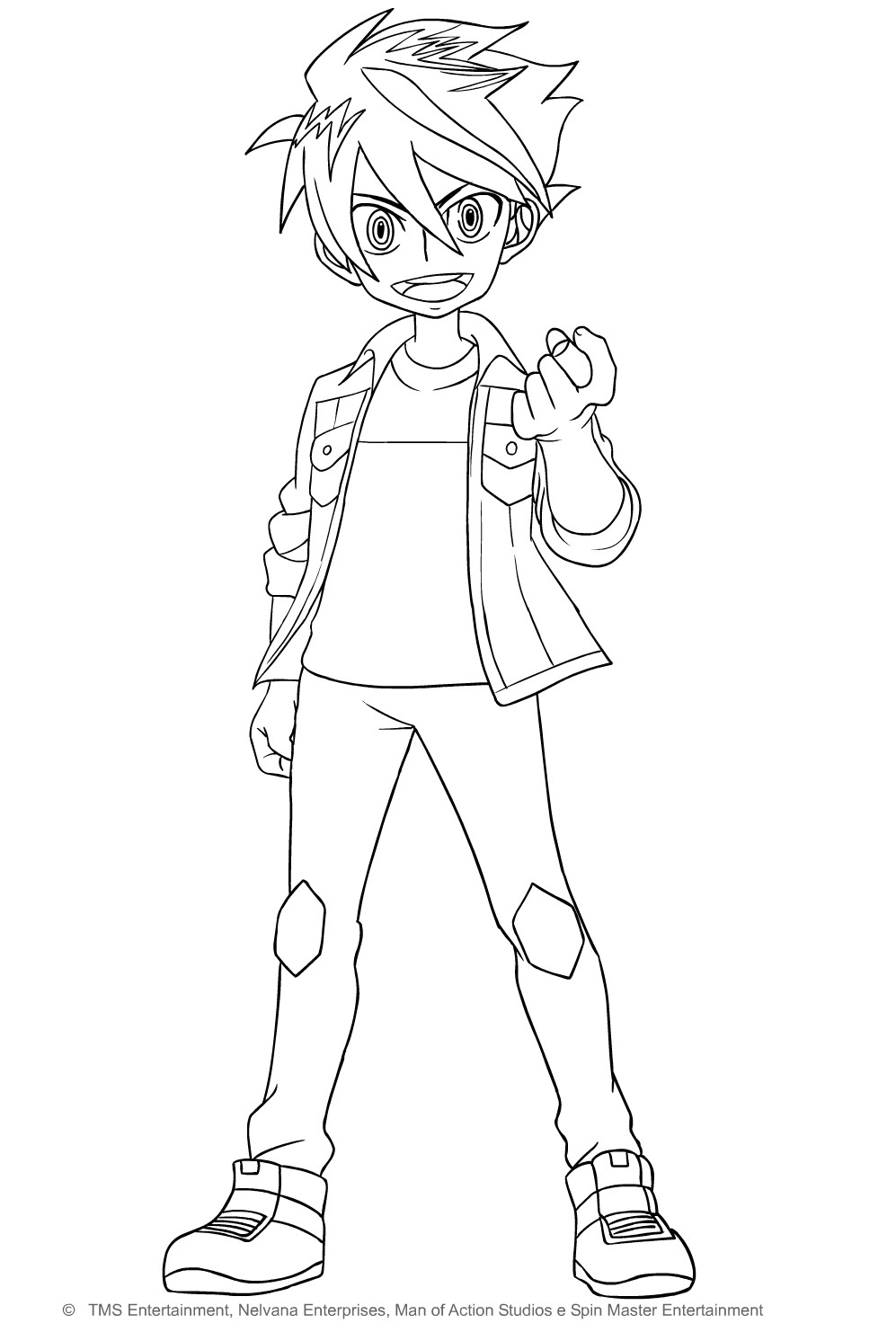 Coloriage Bakugan Battle Planet Disegno Di Dan Kouzo Di Bakugan Battle Planet Da Colorare