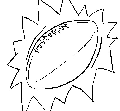 Coloriage Ballon De Rugby à Imprimer Dessin Ballon Rugby Imagui