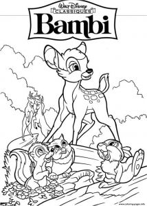 Coloriage Bambi Gratuit à Imprimer Disney Bambi 7549 Coloring Pages Printable