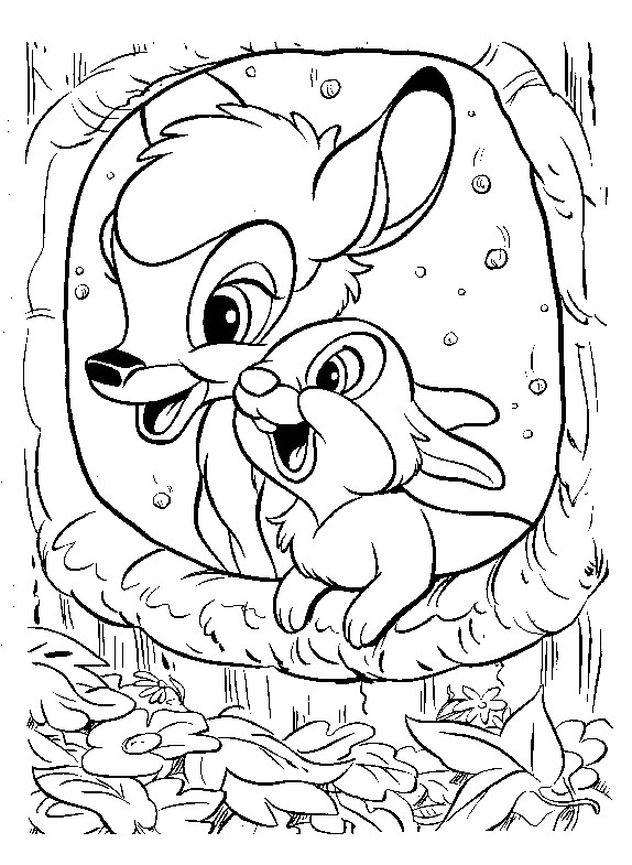 Coloriage Bambi Gratuit à Imprimer Nos Jeux De Coloriage Bambi à Imprimer Gratuit