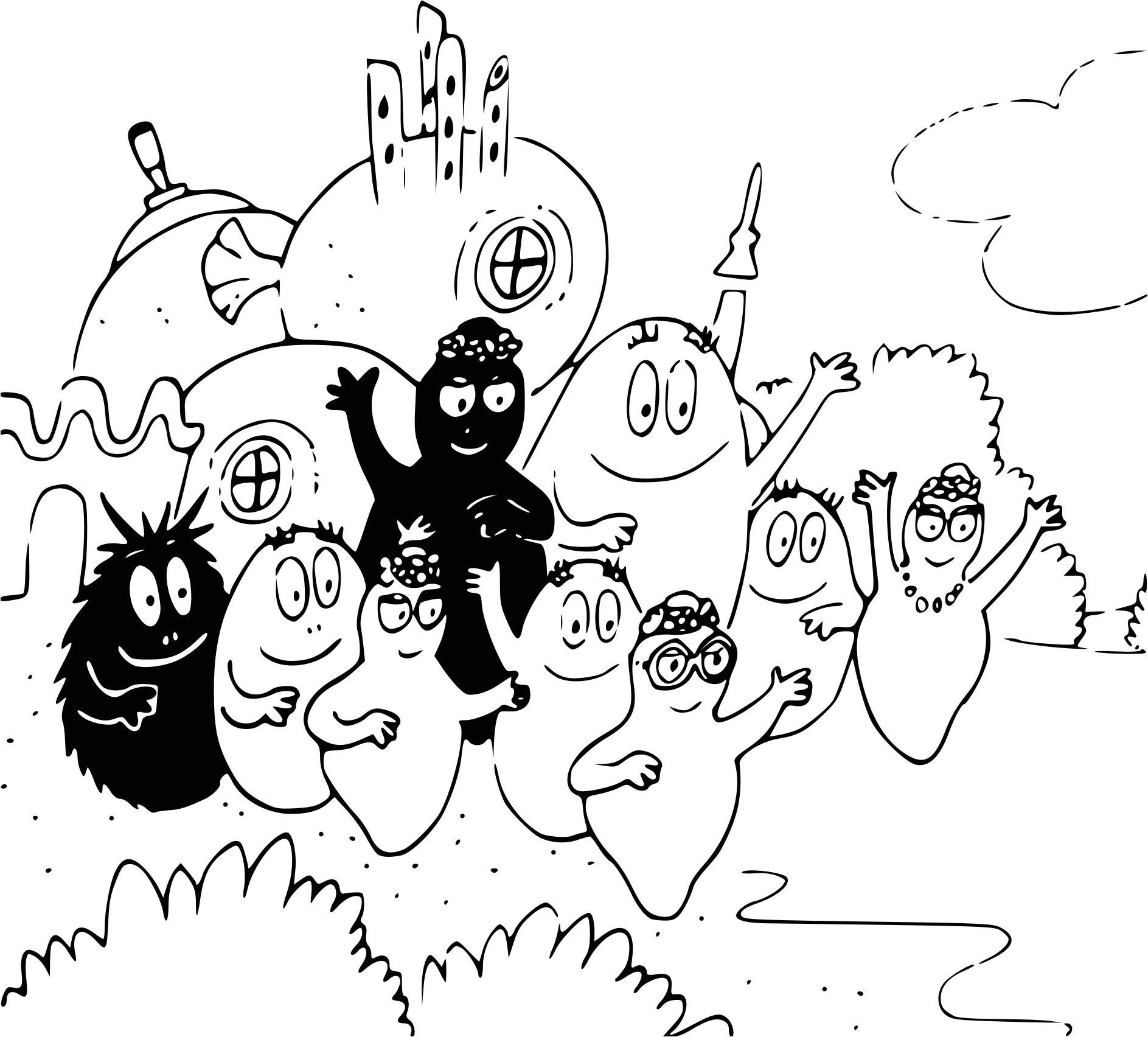 Coloriage Barbapapa Gratuit A Imprimer Coloriage Barbapapa à Imprimer