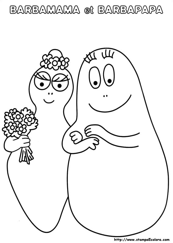 Coloriage Barbapapa Gratuit A Imprimer Coloriage Barbapapa Et Barbamama Dessin Gratuit à Imprimer