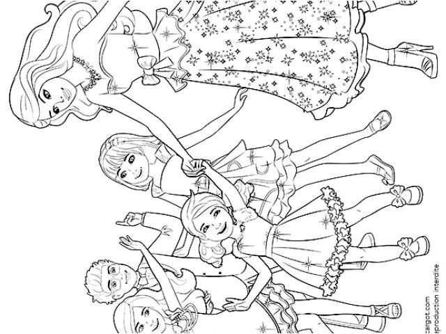 Coloriage Barbie Et Ses soeurs | danieguto