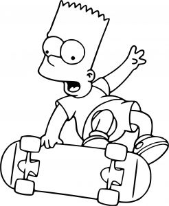 Coloriage Bart Simpson A Imprimer Coloriage Bart Simpson Dessin à Imprimer Sur Coloriages Fo