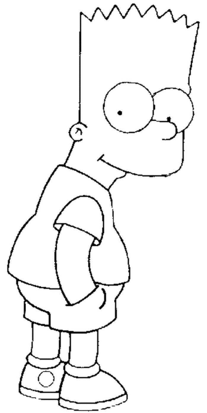Coloriage Bart Simpson A Imprimer Simpsons Bart 1 Coloriage Simpsons Coloriages Pour Enfants