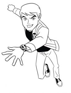 Coloriage Benten à Imprimer Ben 10 15 Cartoons – Printable Coloring Pages