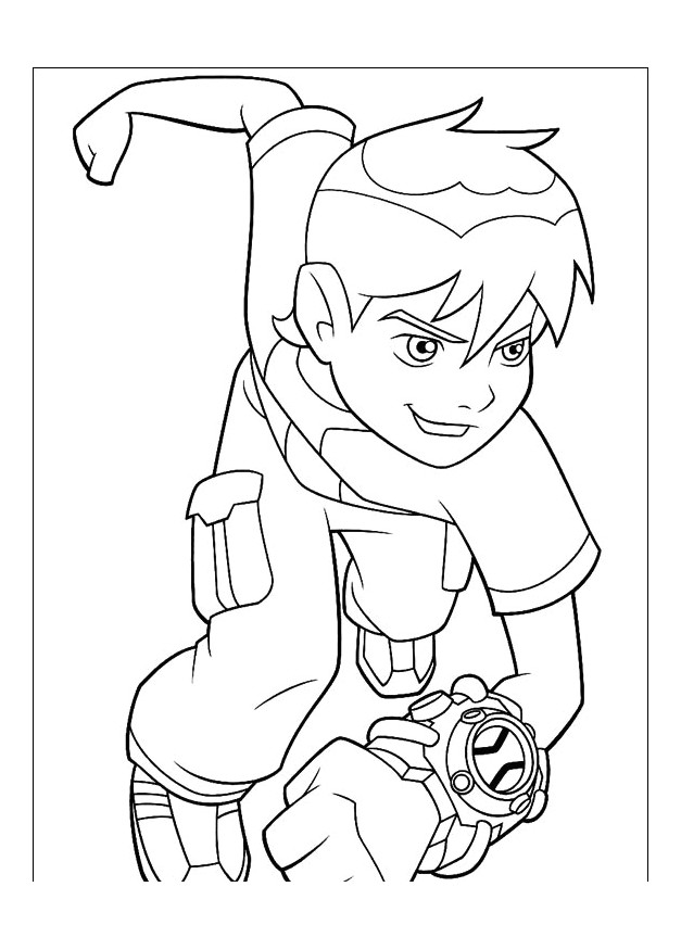 Coloriage Benten à Imprimer Nos Jeux De Coloriage Ben 10 à Imprimer Gratuit