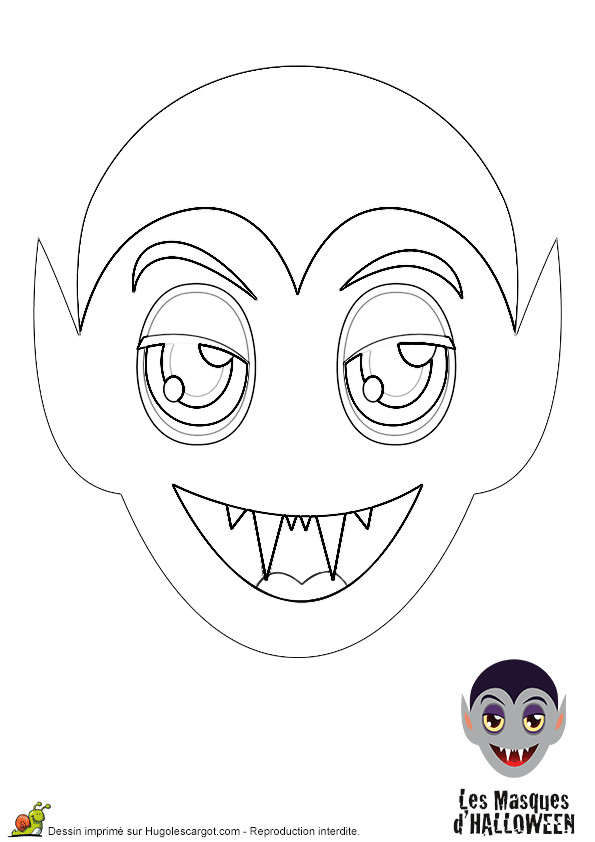 Coloriage Big Time Rush Imprimer A Colorier La Tªte De Vampire E Masque Pour Halloween