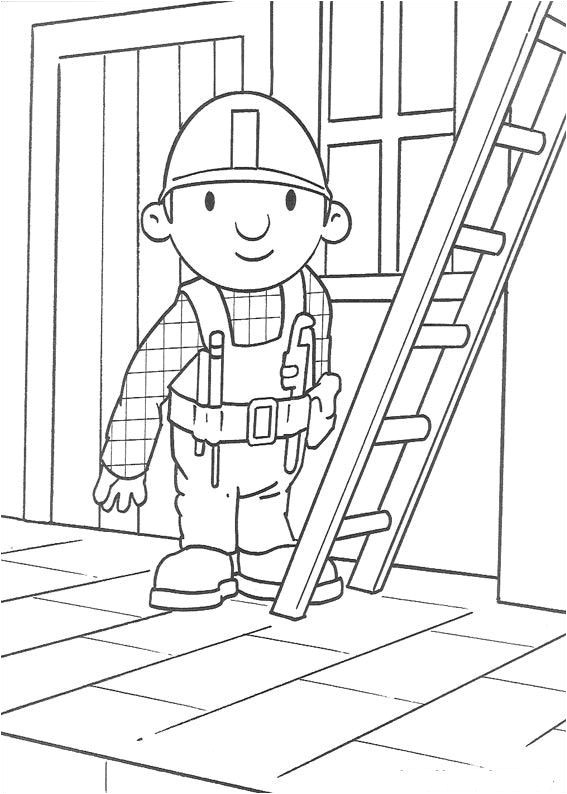Coloriage Bob Le Bricoleur A Imprimer Bob the Builder Coloriage Plus Jeune
