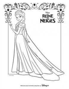 Coloriage Bonhomme De Neige Reine Des Neiges Coloriage La Reine Des Neiges Elsa