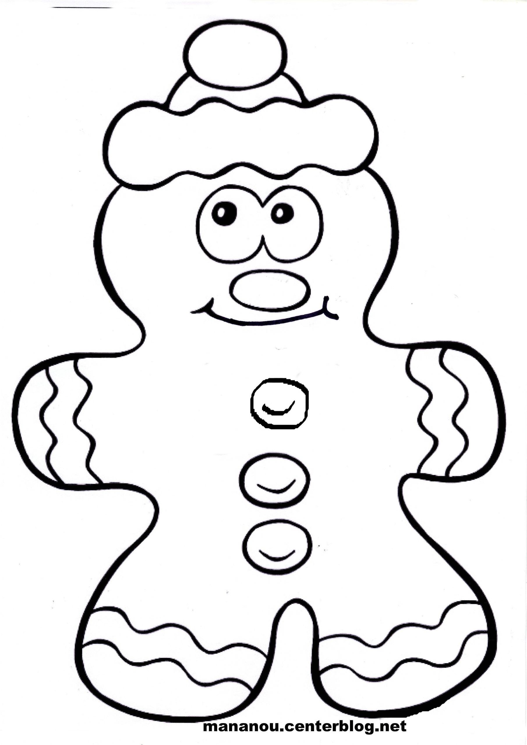 Coloriage Bonhomme Pain D Epice Coloriage Du Bonhomme Pain D épice