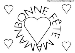 Coloriage Bonne Fete Maman Coeur Poemes S Coloriages Fete Des Meres