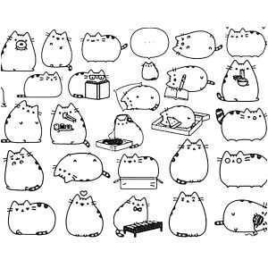 Coloriage Botte De Noel A Imprimer Dessin Chat Kawaii A Imprimer