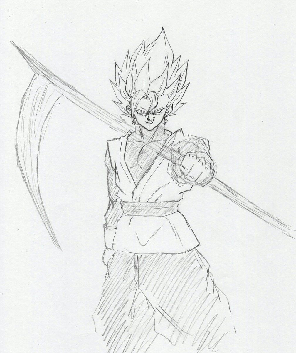 Coloriage Boubou Dragon Ball Z Dessin Black GokÅ Super Saiyajin Rosé