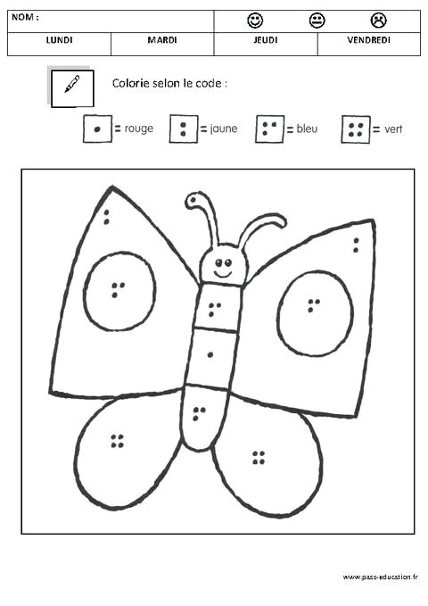 Coloriage Boucle D or A Imprimer Coloriages Codés Gs Coloriage Boucle D or Maternelle