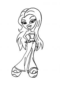 Coloriage Bratz A Imprimer Coloriage A Imprimer Bratz En Bustier Gratuit Et Colorier