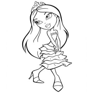 Coloriage Bratz A Imprimer Coloriage Bratz Princesse Dessin Gratuit à Imprimer