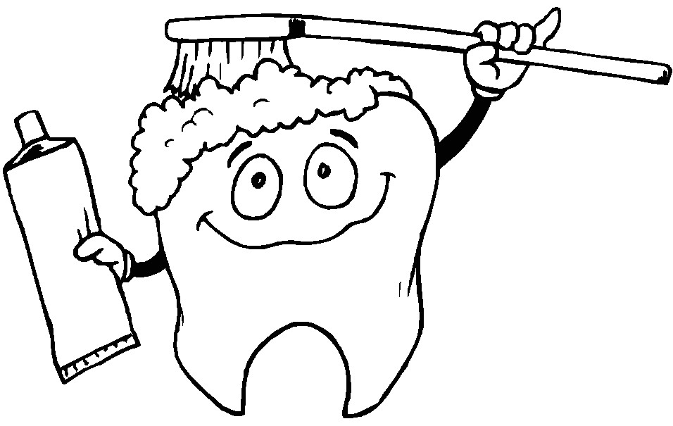 Coloriage Brossage De Dents Brosse A Dent Dessin