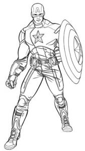 Coloriage Captain America à Imprimer 416 Best Coloring Superheros Images