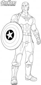 Coloriage Captain America A Imprimer Gratuit Coloriage Captain America Avengers Age Ultron Dessin