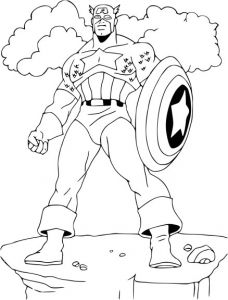 Coloriage Captain America A Imprimer Gratuit Coloriage Captain America Gratuit à Imprimer