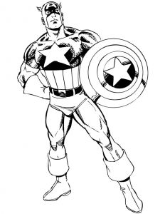Coloriage Captain America A Imprimer Gratuit Coloriage Gratuit à Imprimer Captain America