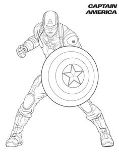 Coloriage Captain America à Imprimer Les 158 Meilleures Images De Dessin Super Héros