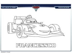 Coloriage Cars Francesco A Imprimer Coloriages Coloriage Gratuit Francesco Cars 2 Fr