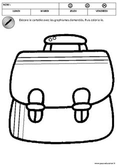 Coloriage Cartable Petite Section Les 90 Meilleures Images De Cartable