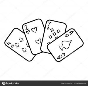Coloriage Carte à Jouer Casino Dessins Pour Colorier Coloriage Carte A Jouer