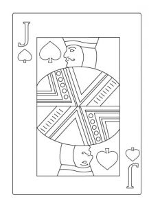 Coloriage Carte à Jouer Dessin De Carte A Jouer
