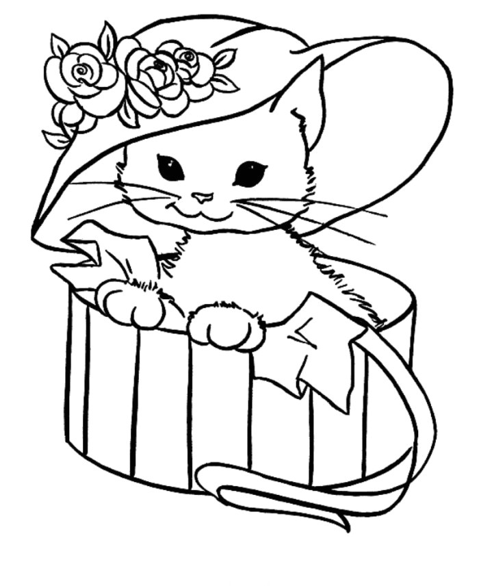 Coloriage Chat A Imprimer Cat Coloring Pages