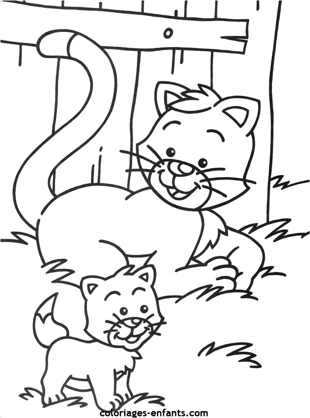 Coloriage Chat A Imprimer Dessin Coloriage Chat