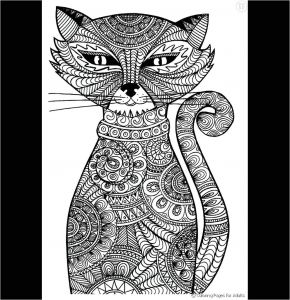 Coloriage Chat Anti Stress Coloriage Anti Stress à Imprimer Chat