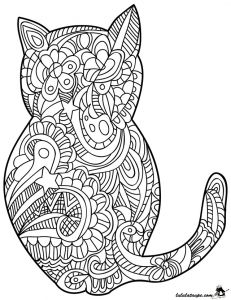 Coloriage Chat Anti Stress Coloriage Antistress Un Chat Lulu La Taupe Jeux