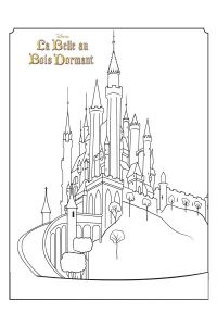 Coloriage Chateau Belle Au Bois Dormant A Imprimer Coloriages La Belle Au Bois Dormant Disney